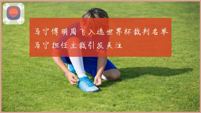 马宁傅明周飞入选世界杯裁判名单马宁担任主裁引发关注